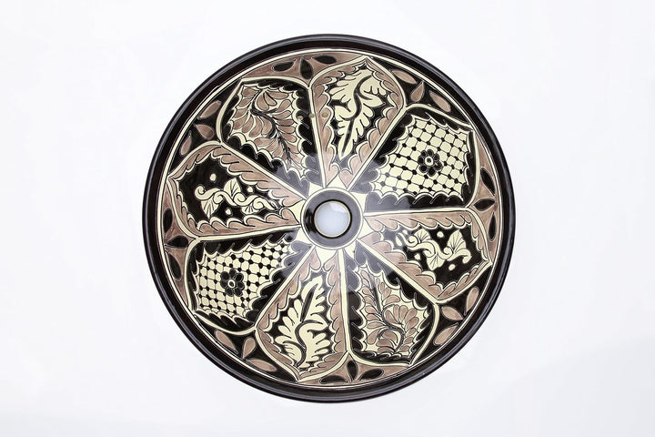 Caremes Atalaya – Talavera mexikanisches Waschbecken - Cerames | Aufsatzwaschbecken 40,5 cm x 15 cm