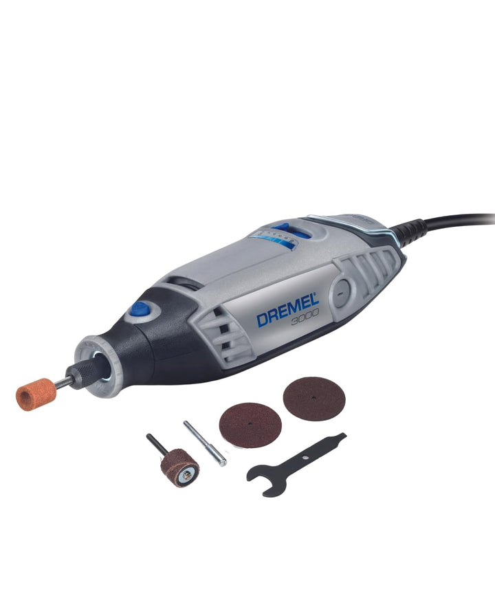 Dremel 3000 Multifunktionswerkzeug 130W, Set mit 5 Zubehörteilen, Variable Drehzal 10.000-33.000 U/m