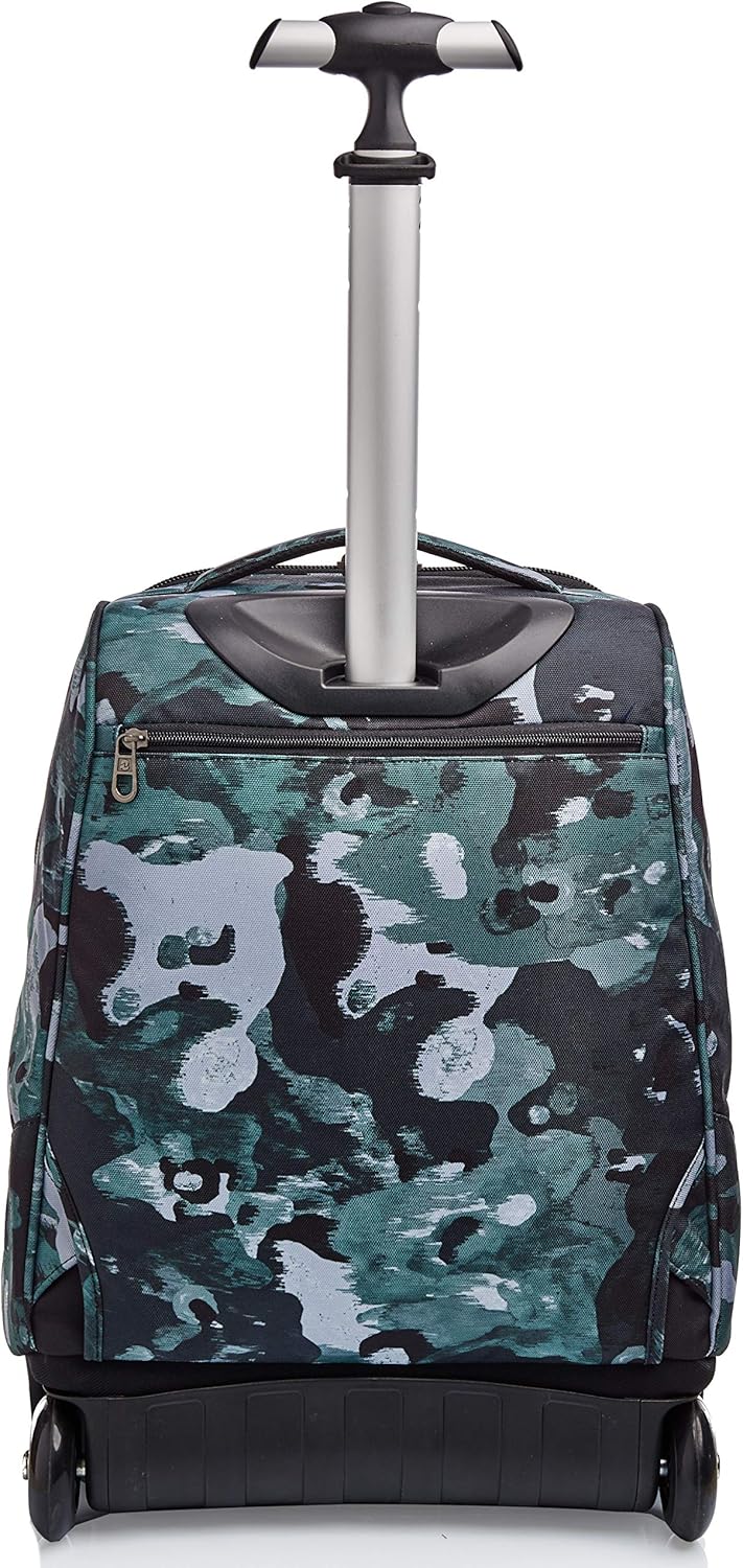 Invicta Trolley, 2 in 1, Schulranzen mit Rollen, Rucksack mit Trolleyfunktion für Schule, Reisen, Mä