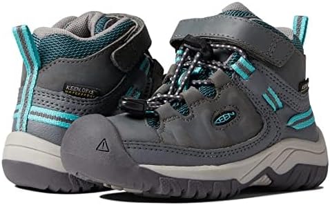 KEEN Unisex Kinder Targhee Mid Wp Wanderstiefel 24 EU Steel Grey Porcelain, 24 EU Steel Grey Porcela
