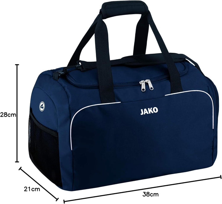 JAKO Sporttasche Herren Classico - Gym Bag mit Innentasche, geräumigem Hauptfach mit 2 Wege-Reissver