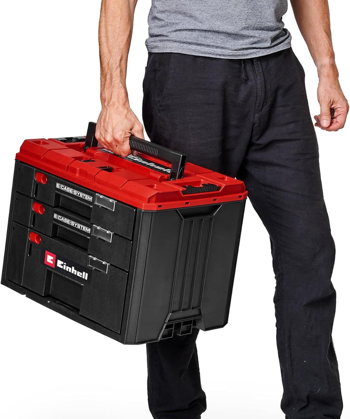 Original Einhell E-Case Schubladenkoffer (Einhell E-Case System, 41,5 x 25 x 28 cm, max. 60 kg Nutzl