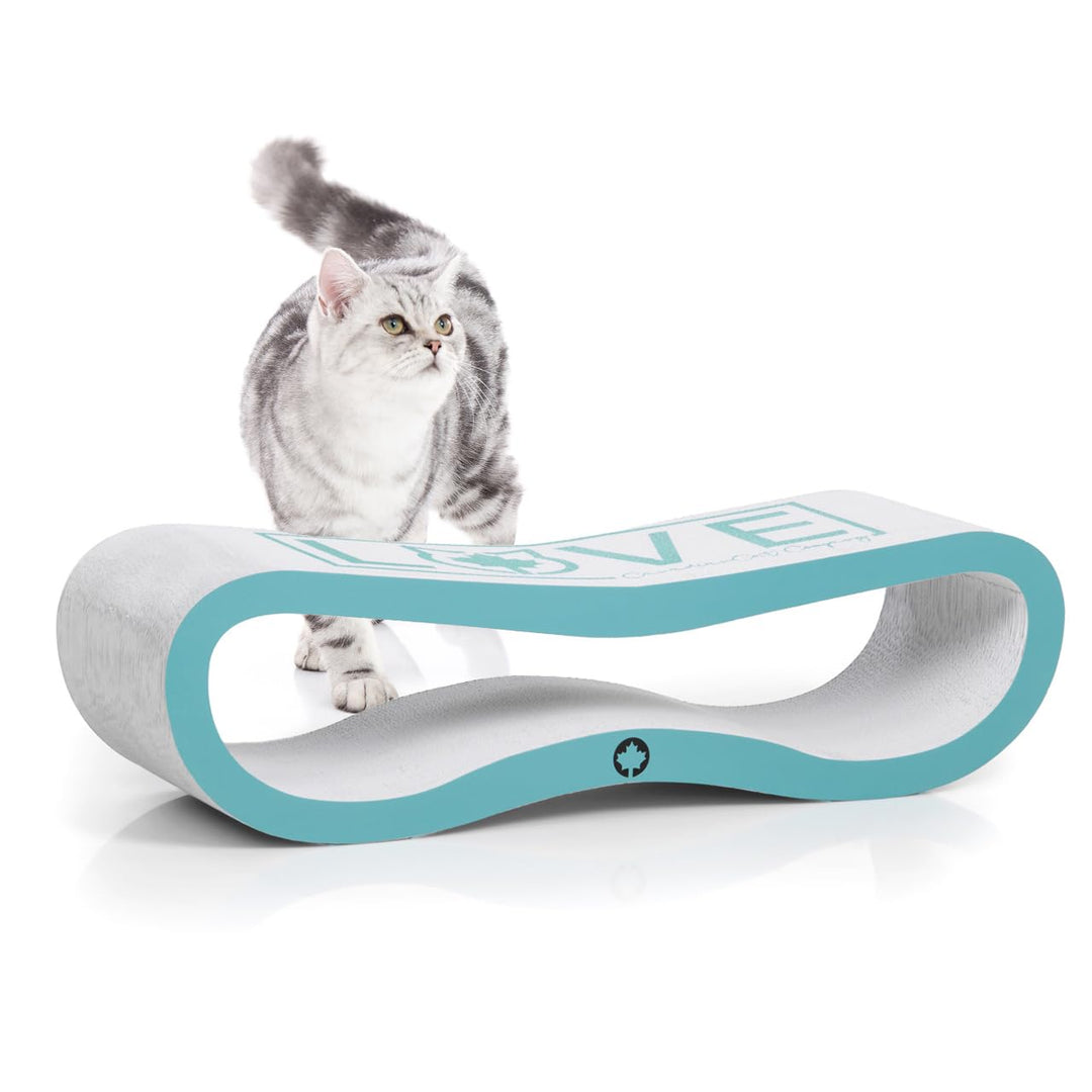 CanadianCat Company | Kratzbrett/Kratzpappe für Katzen - Orbit 2.0 in Türkis von CanadianCat - Made