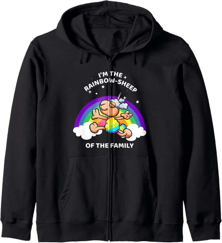 I'm The Rainbow Sheep Of The Family I Am LGBT CSD Rainbow Kapuzenjacke
