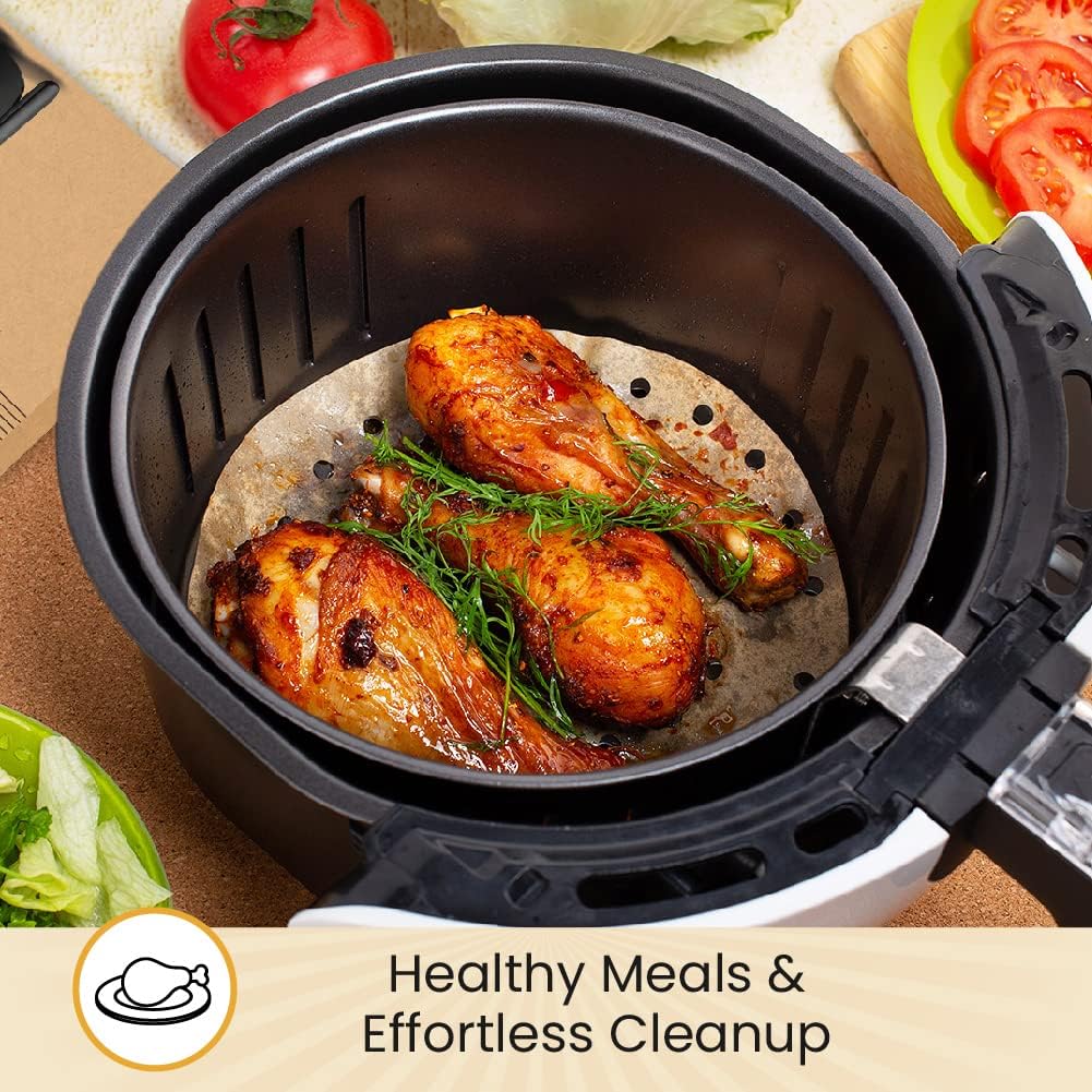 Airfryer Rounds 220 Stück Pergamentpapier Blatt von Baker&