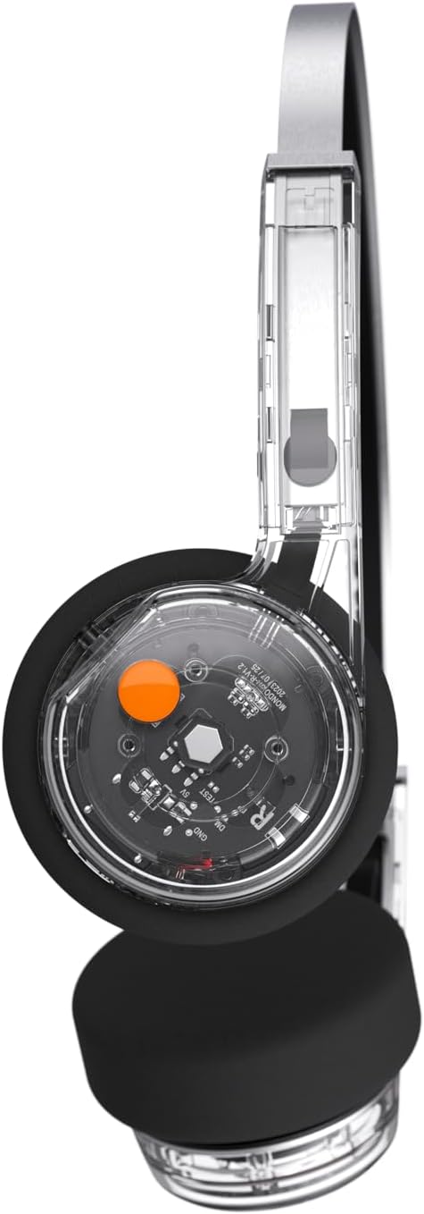 MONDO Freestyle On-Ear Bluetooth Headphones, Transparent, Transparent
