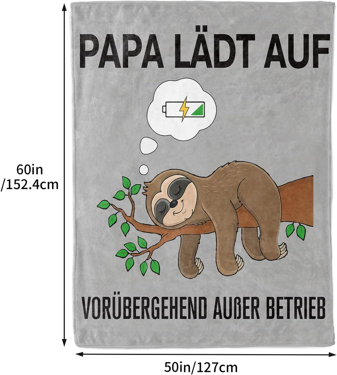 Papa Geschenk Weihnachten, Flanelldecke Geschenke für Papa von Tochter Sohn zum Geburtstag, Bester V
