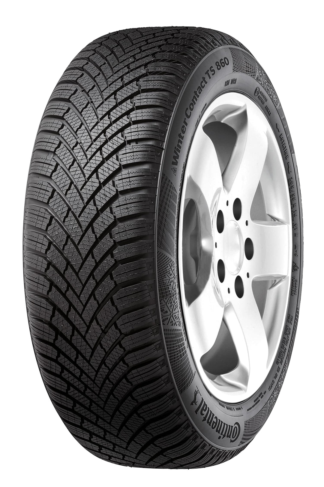 Continental WinterContact TS 860 - 165/60 R15 77T - D/B/71 - Winterreifen (PKW) 165/60R15 77T - M+S/