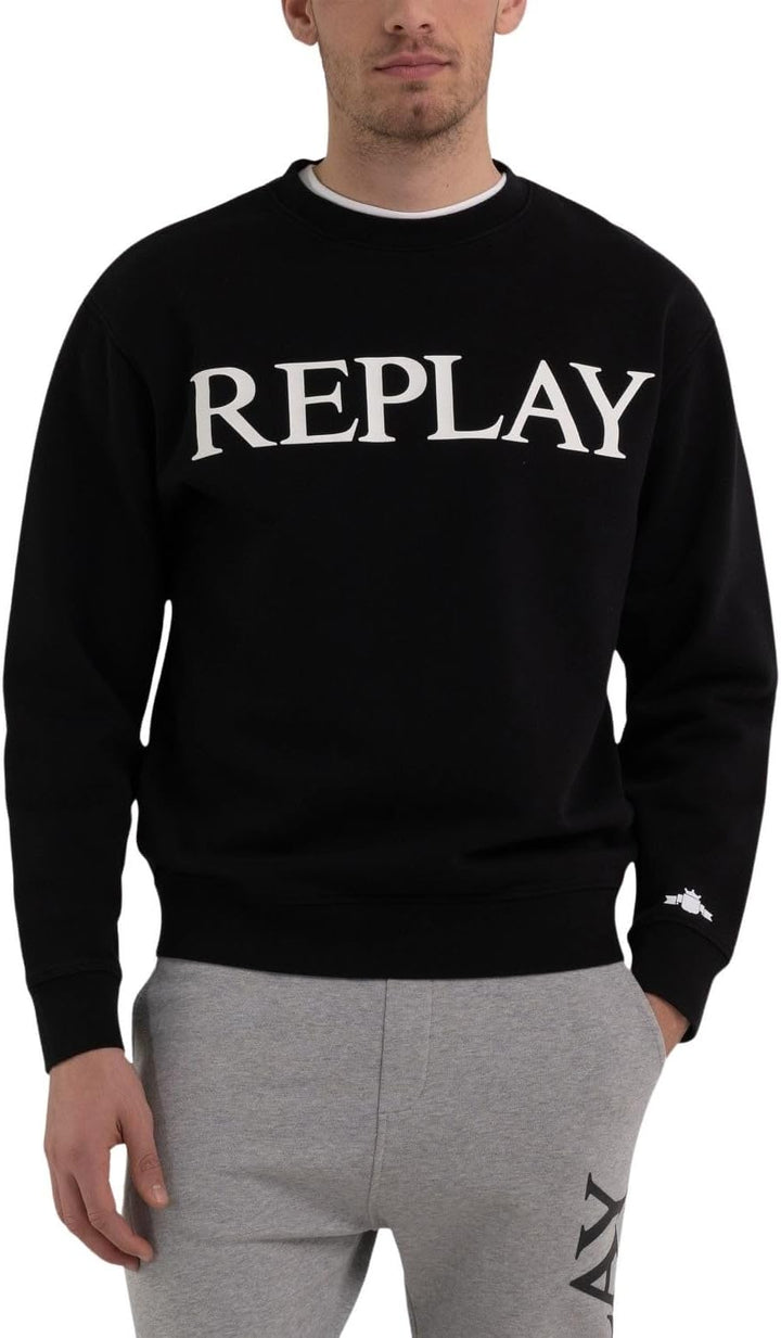Replay Herren Sweatshirt S Black 098, S Black 098