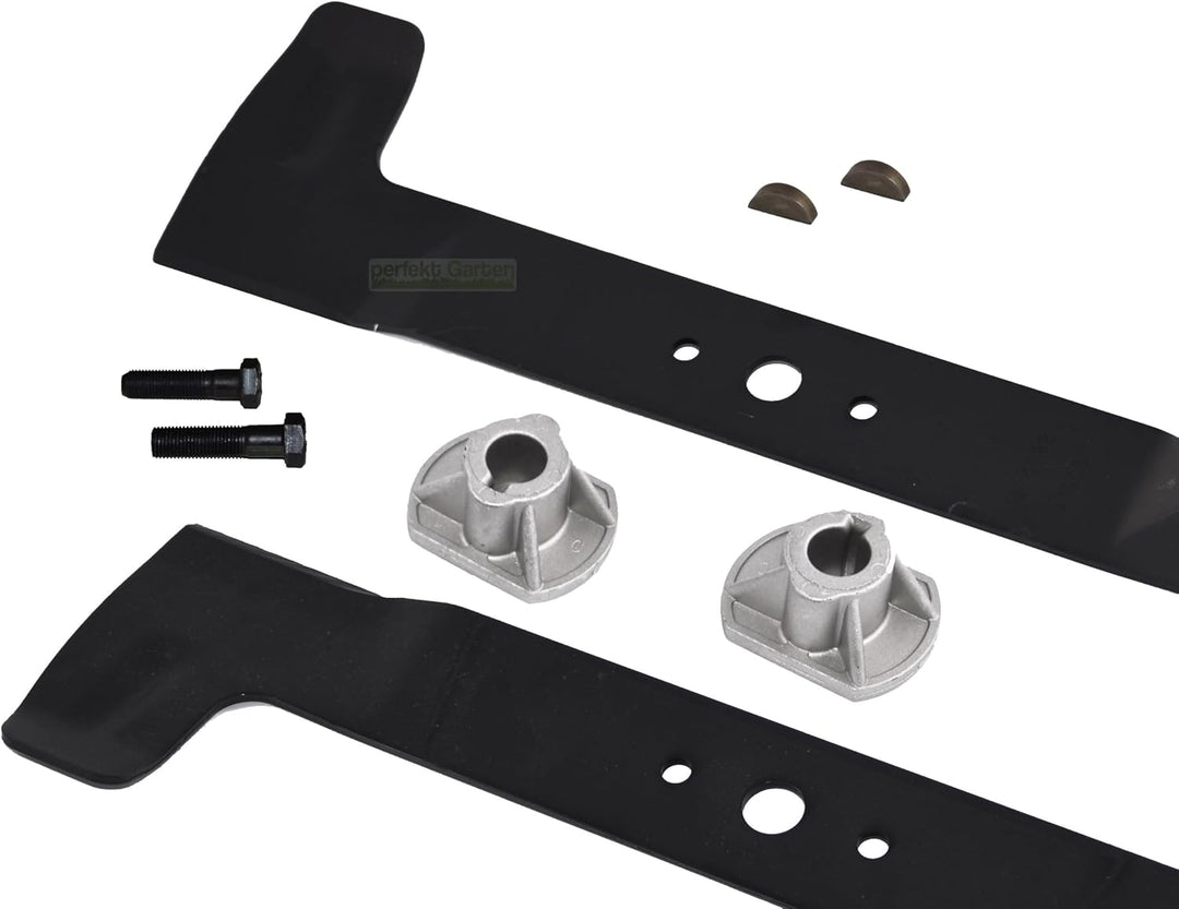 102 CM High-Lift Messer (rechts + links) Satz für CASTELGARDEN ISEKI SOLO HONDA STIGA VIKING TWIN CU