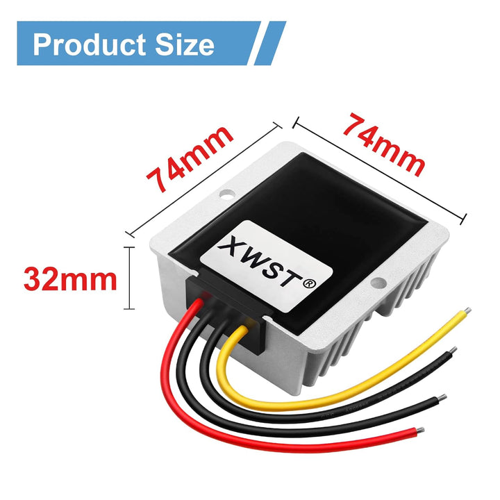 XWST DC DC 20-90V 24V36V48V60V72V auf 12V Buck Spannungswandler 10A 120W Wechselrichter Auto Netztei