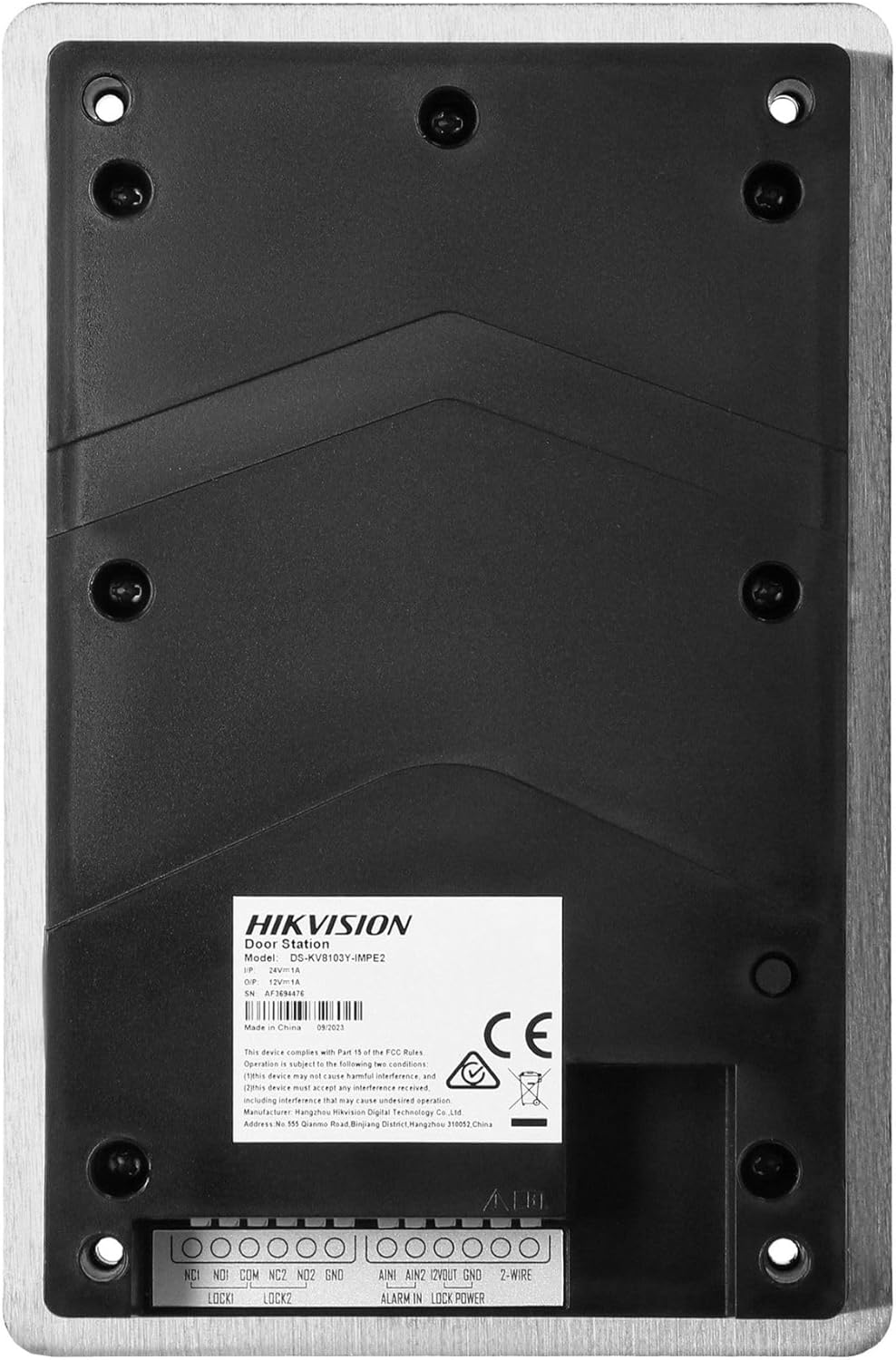 Hikvision Video-Türsprechanlage, 2 Drähte, komplettes Set, 17,78 cm (7 Zoll), Full HD, Video-Türspre