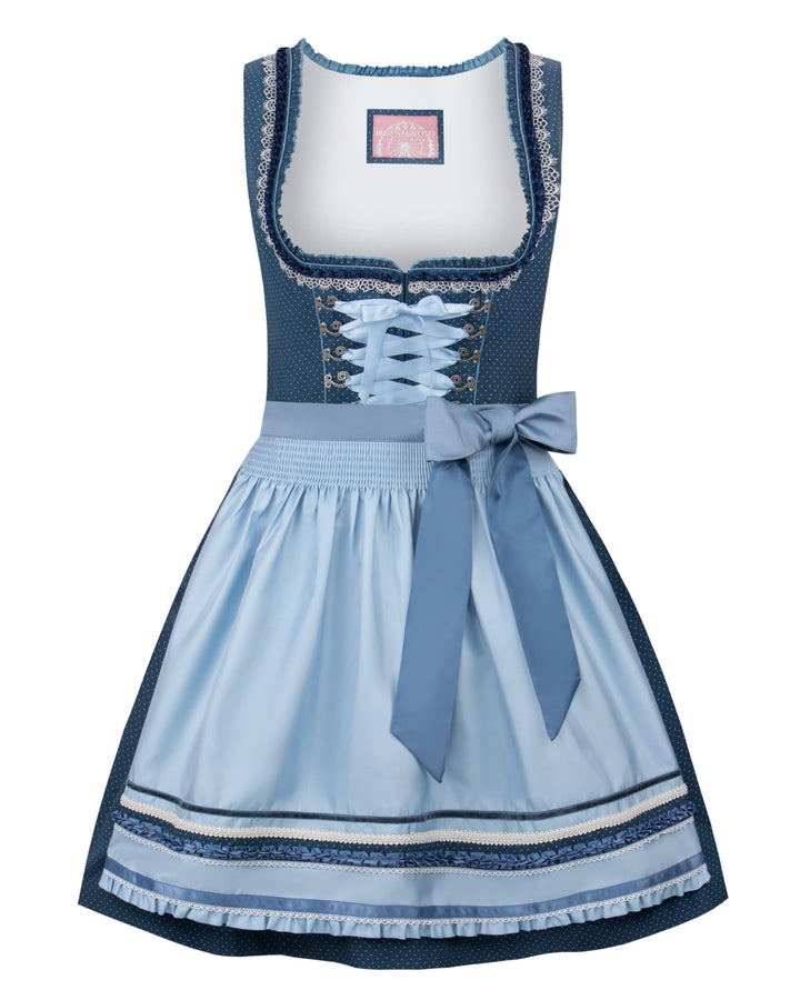 Stockerpoint Damen Dirndl Harper Kleid für besondere Anlässe 48 Blau, 48 Blau