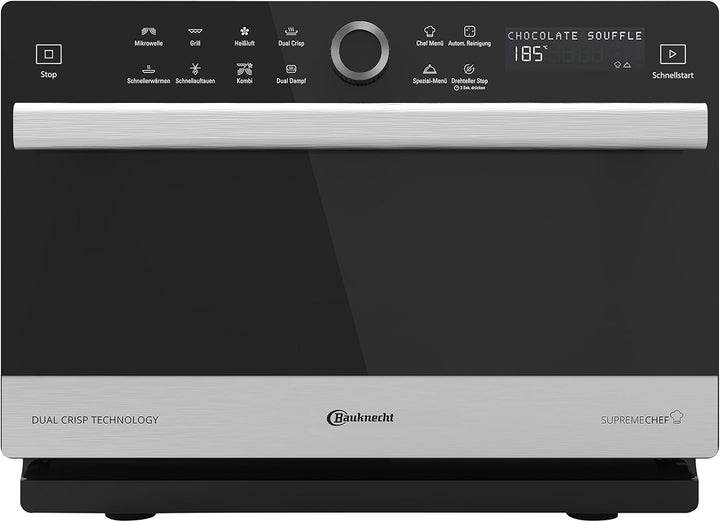 Bauknecht MW 3391 SX 5in1-Multifunktionsmikrowelle Supreme Chef / Inox + Mikrowellenzubehör/ Crisp-B