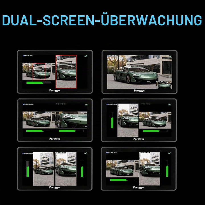 Portkeys BM7IIDS Kabellose Kontrolle Field Kamera Monitor 7" Touchscreen 3G SDI 3D LUT 2200Nit 10bit