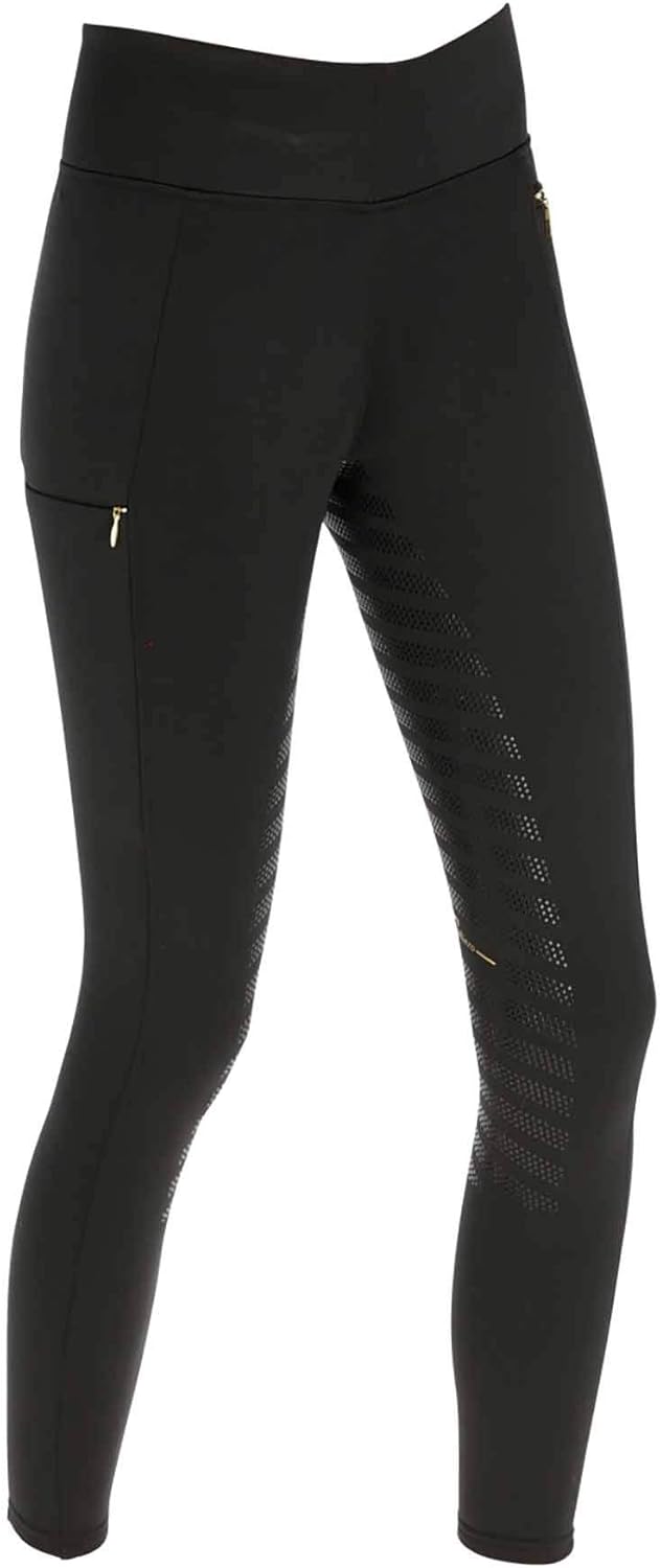Covalliero Kerbl Reitleggings Coldana - Riding Tight, Vollbesatz, 128-170 32-46 32W / 34L Anthrazit,