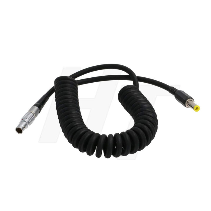 HangTon DC Stecker 5.5x2.1mm Barrel 2 Pin gewickeltes Stromkabel für Teradek Bond Bolt, Atomos Monit