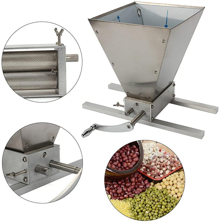 Getreidemühle Schrotmühle Futtermühle Maismühle Grainmühle Edelstahl 2 Rollen 3,6
