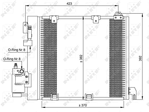 NRF 35302 Kondensator, Klimaanlage