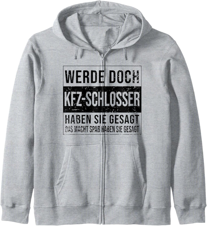 Kfz-Mechaniker Geburtstag Arbeit witzige Kfz-Schlosser Kapuzenjacke
