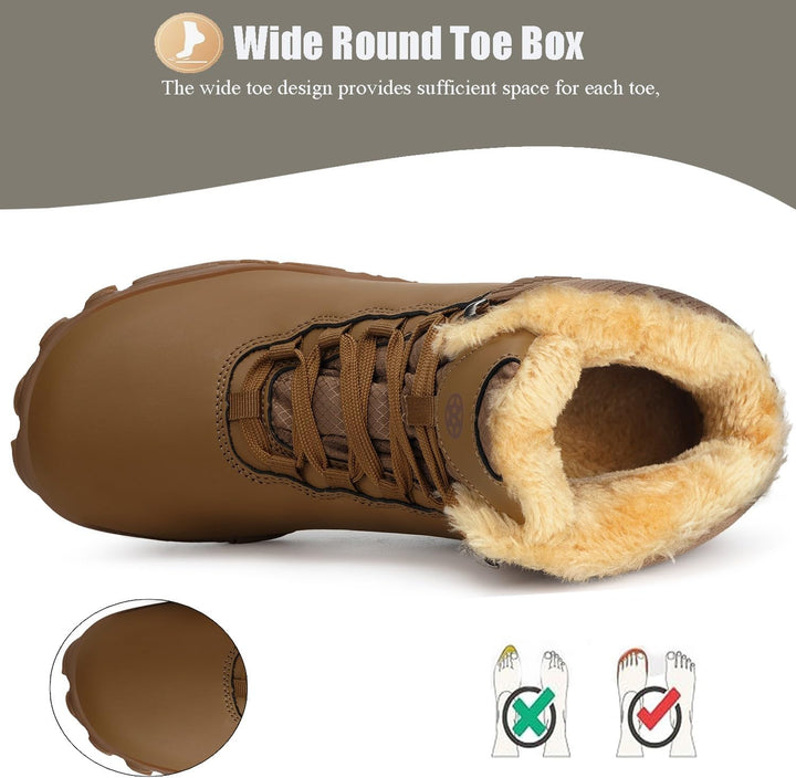 Sisttke Barfussschuhe Herren Damen Winter Gefüttert Wasserdicht Winterschuhe Outdoor rutschfeste Sch