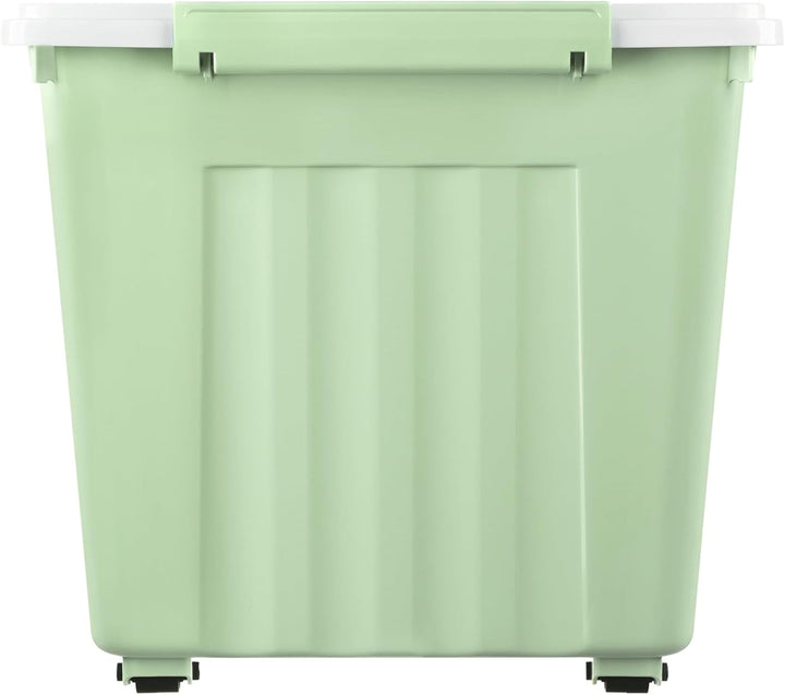 Cetomo 55 l x 4 Kunststoff-Aufbewahrungsbox, grün, Tragetasche, Organisationsbehälter mit robustem D