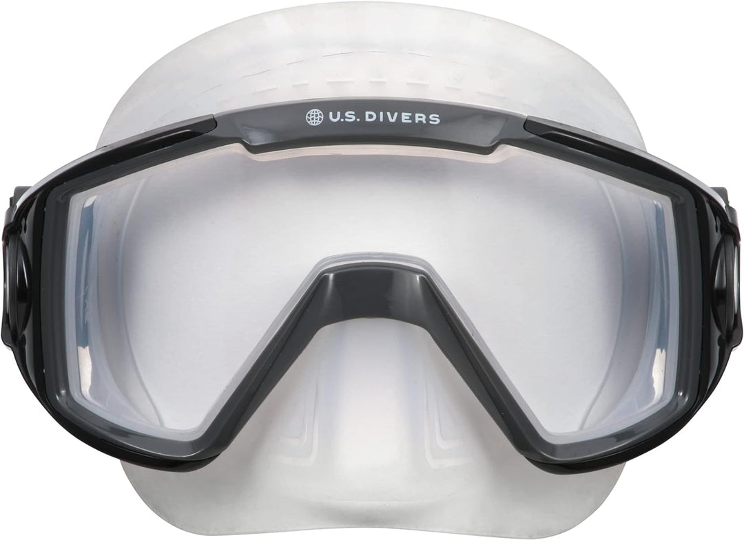 US Divers | Schnorchelmaske Avila für Erwachsene L BLACK DARK GREY, L BLACK DARK GREY