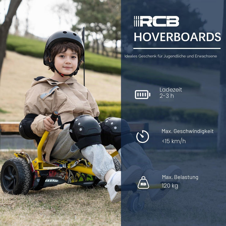 RCB Hoverboards SUV mit Sitz Hoverboards Off-Road, App-fähige Bluetooth Hoverboards, 8,5 &