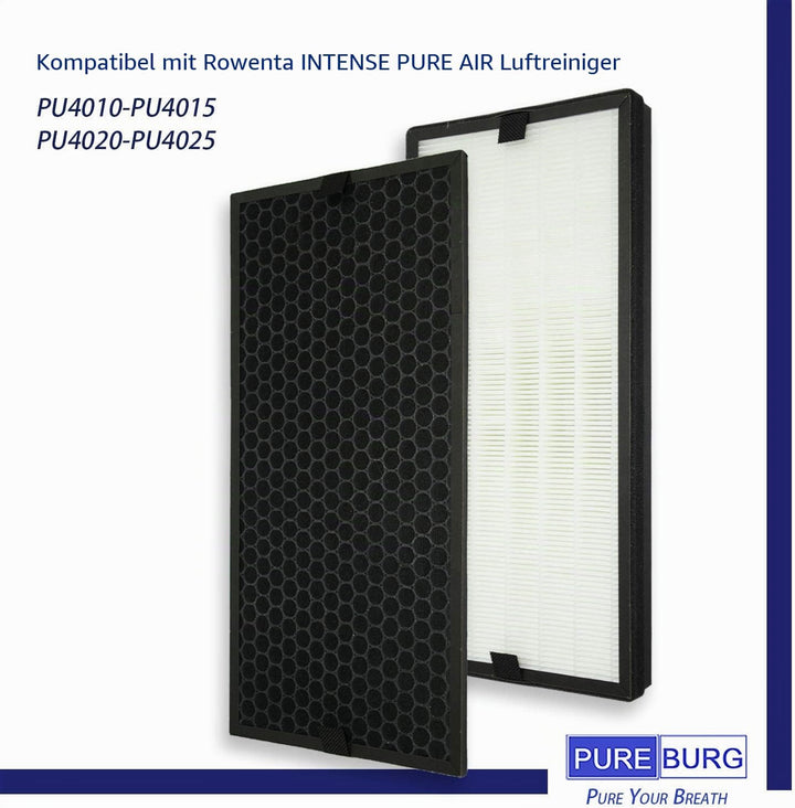 PUREBURG Ersatz-HEPA-Filter-Set, kompatibel mit Rowenta Intense Pure Luftreinigern PU40XX Serie PU40