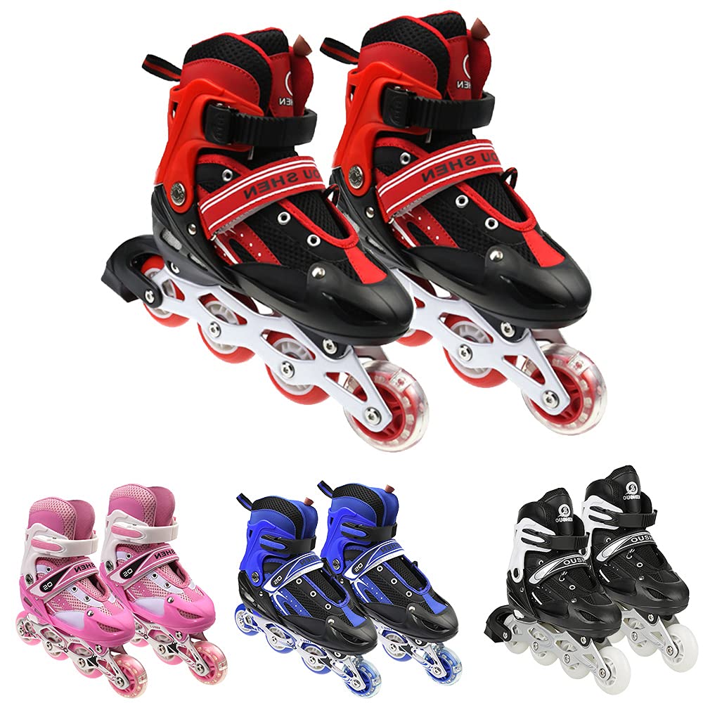 Inline-Skates, Rollschuhe, Schlittschuhe, Inline-Skates mit verstellbarer Grösse, für Kinder, Jugend