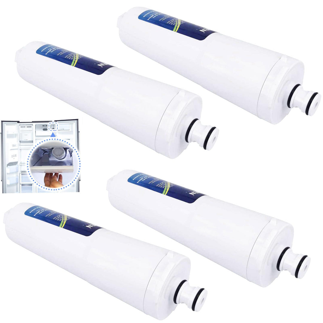 4 Stück Kühlschrank Internes Wasserfilter kompatibel mit 3M CS-52, CS-452, CS-522, CS-532, CS- 562,