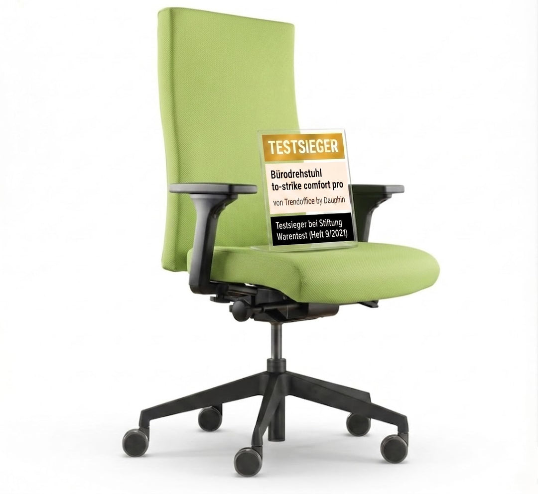 TREND OFFICE to-Strike Comfort pro sk 9248 Color, Stiftung Warentest Testsieger, ergonomischer Büros