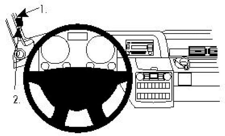 Brodit | ProClip Fahrzeughalter 804286 | Made IN Sweden | Linksbefestigung | für linkslenkende Fahrz