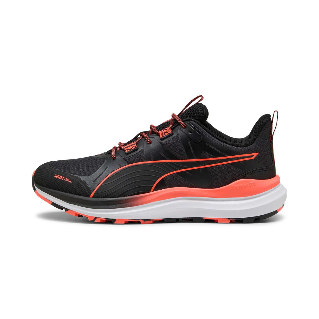 Puma Unisex Reflect Lite TrailRoad Running Shoe 44.5 EU Puma Black Glowing Red, 44.5 EU Puma Black G