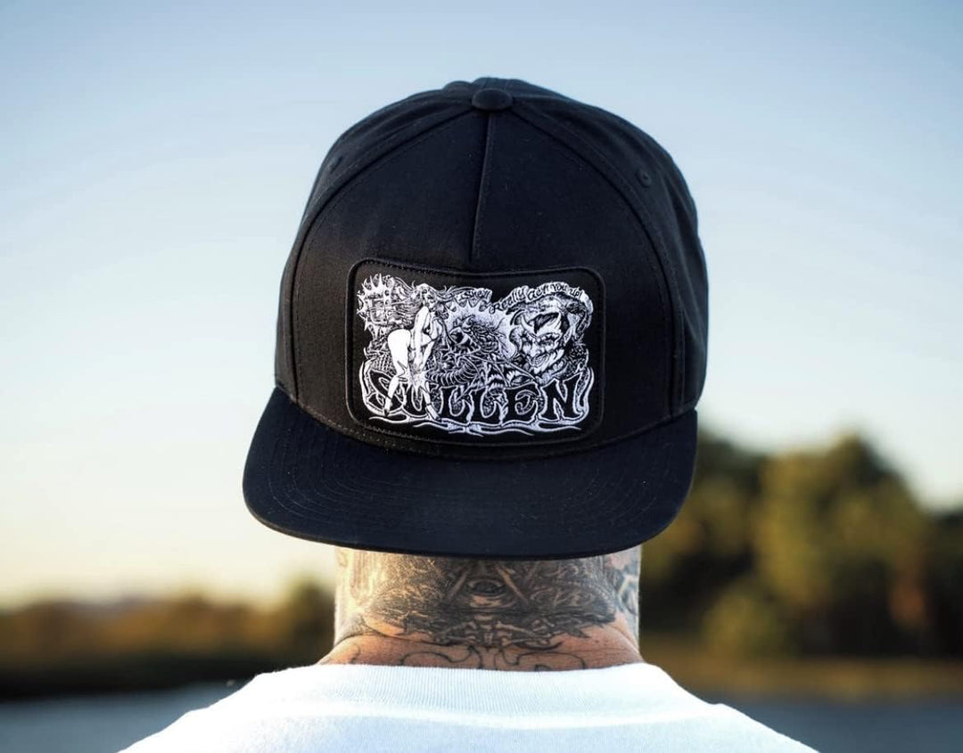 Sullen Men's Palladium Black Snapback Hat One Size