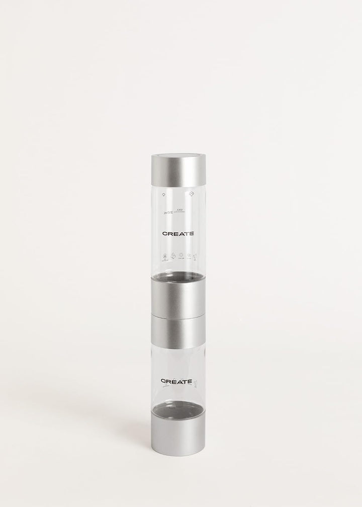CREATE/SODA MAKER STUDIO/Wassersprudler 1L Sand + Doppelflasche 500ml + 350ml / Keine CO2-Flaschen e