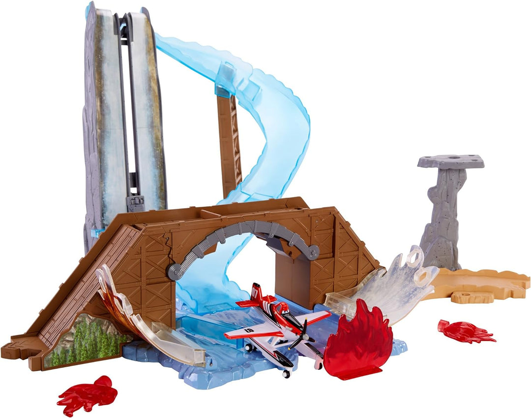 Mattel CKD13 - Story Sets Rettungseinsatz am Wasserfall Trackset