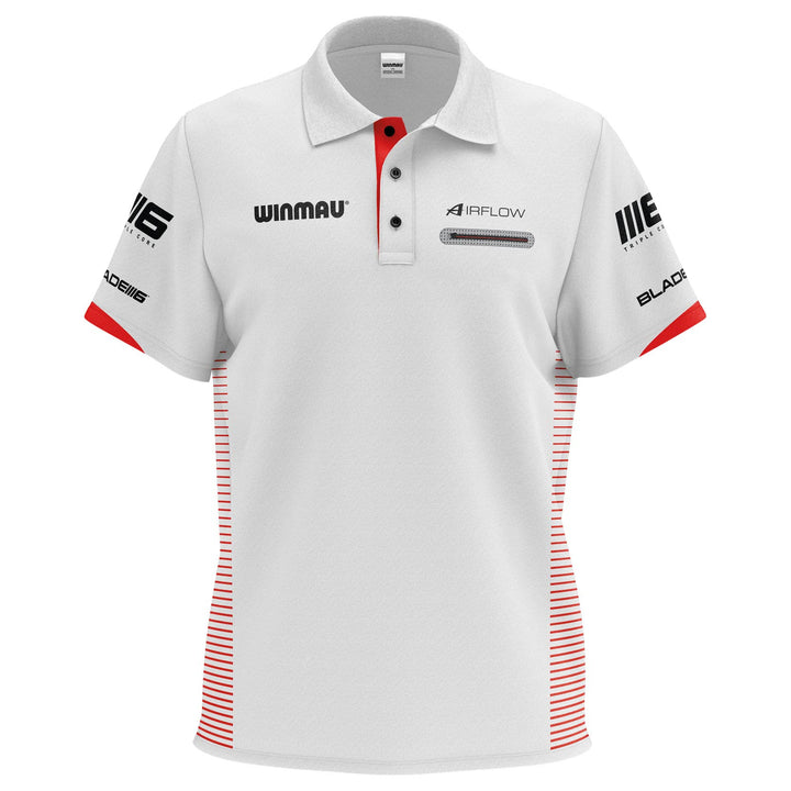 WINMAU Pro-Line Weiss Dart-Shirt - 3XL