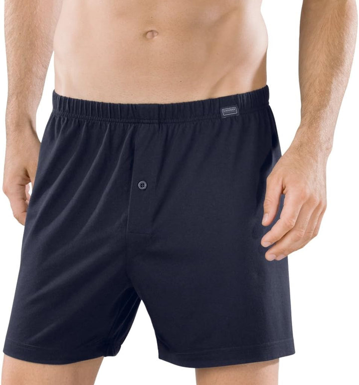 Schiesser - Boxershorts - 110291 - Jersey - 2er Spar-Pack (8 Dunkelblau)