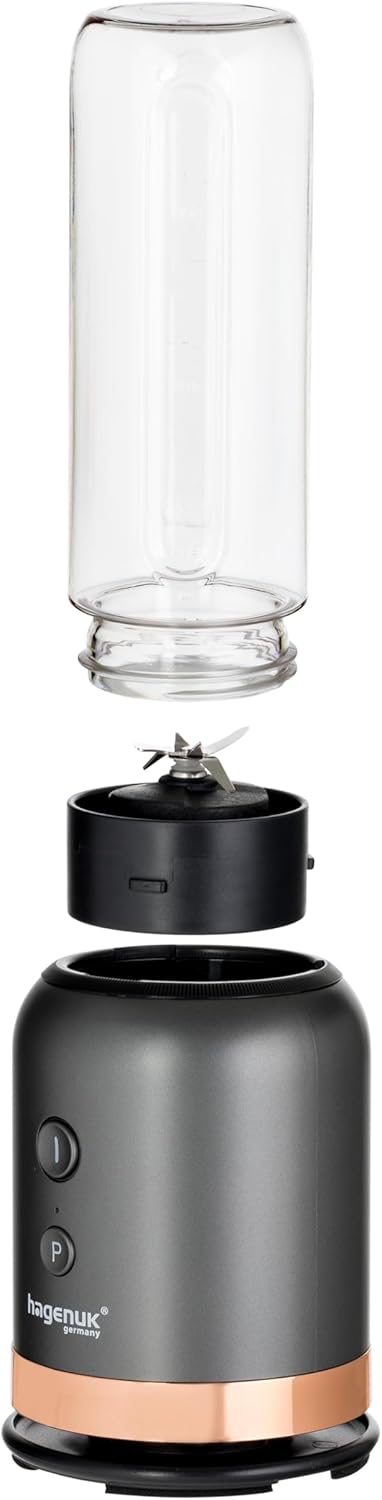 2in1 Glasmixer To Go | 350 Watt | Glasmixbehälter | To Go Becher aus Tritan Kunststoff | BPA Frei