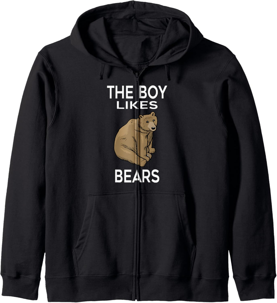 Junge mag Grizzlybär Wildlife Tier Bären Kapuzenjacke