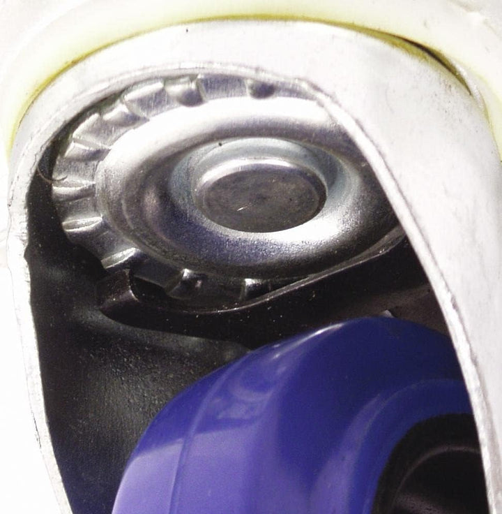 ROADINGER Lenkrolle 100mm blau mit Bremse | Lenkrolle mit geschütztem Lager