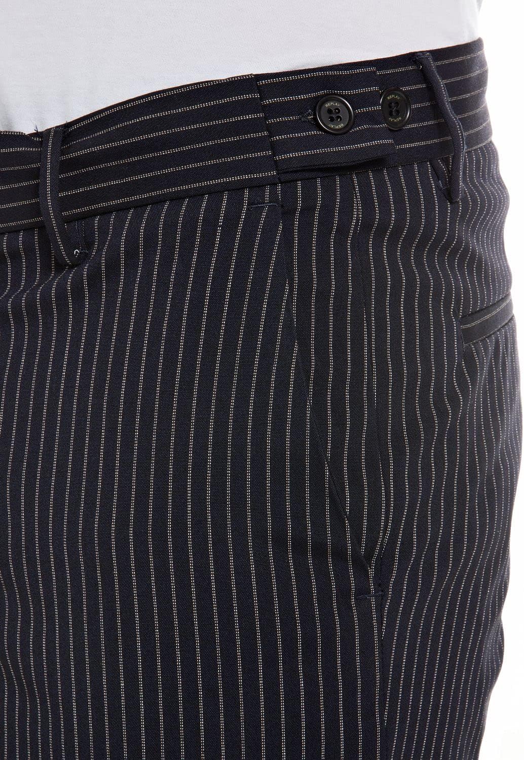 Replay Herren Hose mit Stretch 27W / 30L Blue 020, 27W / 30L Blue 020
