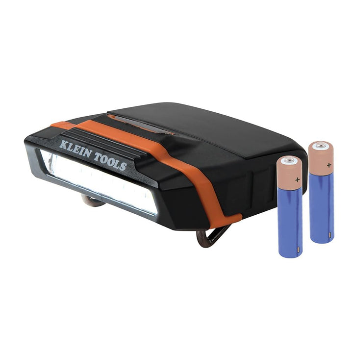 Klein Tools 56402 Cap Visor, LED Clip on Light, schwenkbarer Kopf, 2 x AAA Batterien inklusive