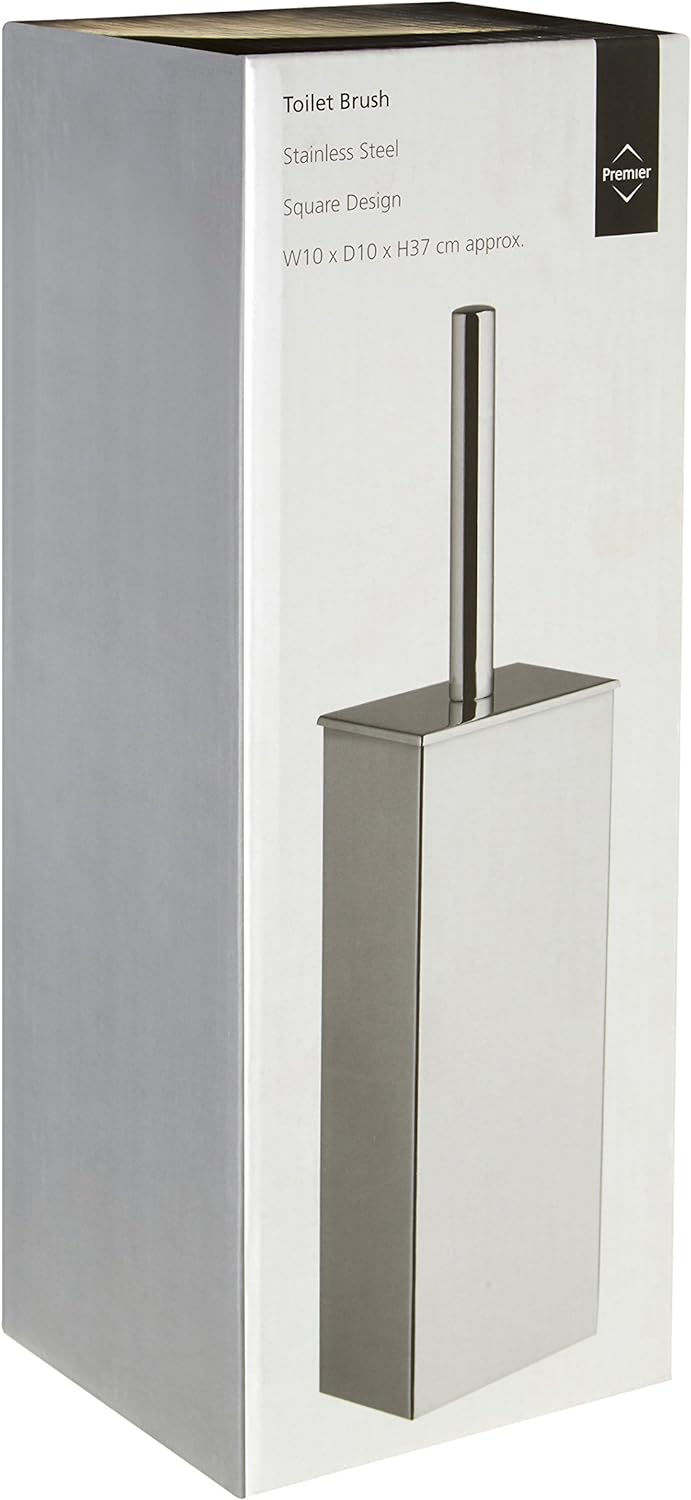 Premier Housewares Toilettenbürste und Toilettenbürstenhalter, Edelstahl