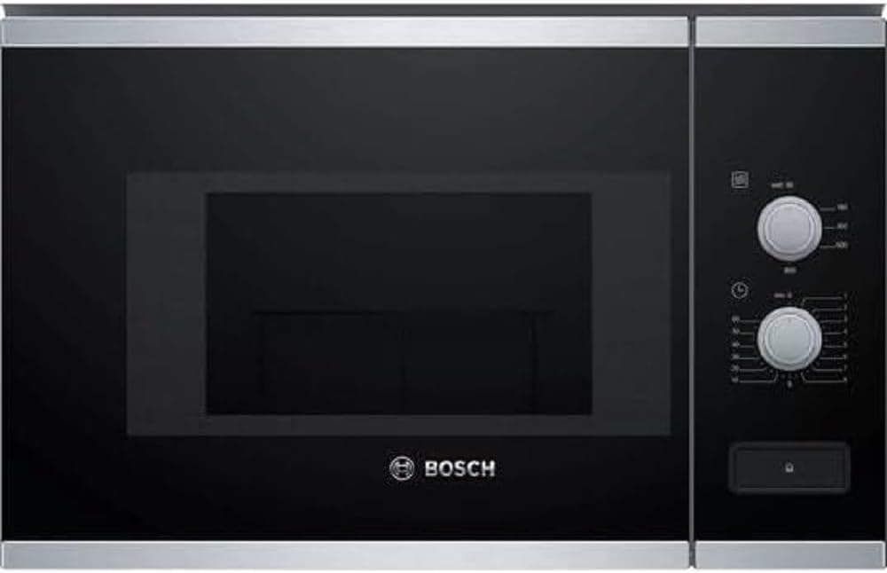Bosch BFL520MS0 Einbau-Mikrowelle, Kombigerät, 20 l, 800 W, Schwarz, Edelstahl