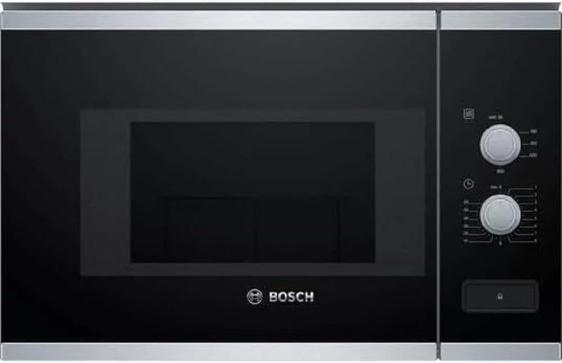 Bosch BFL520MS0 Einbau-Mikrowelle, Kombigerät, 20 l, 800 W, Schwarz, Edelstahl