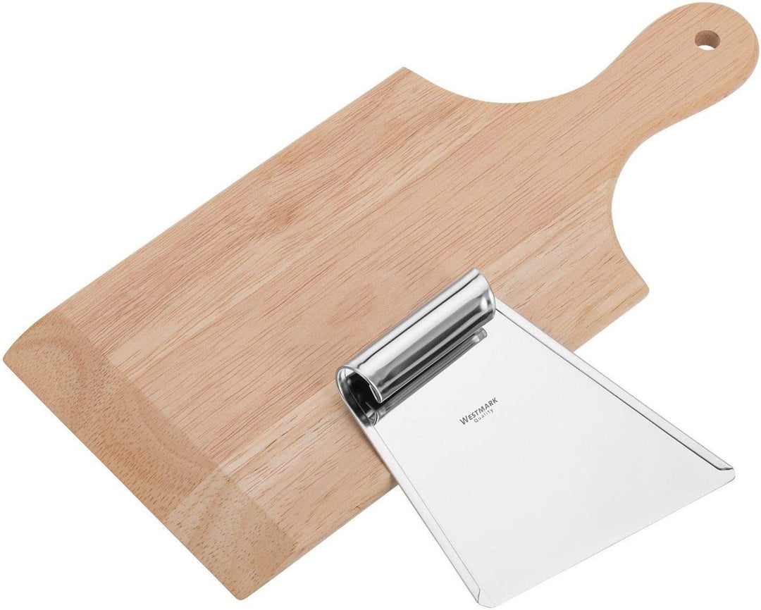 Westmark Spätzle-Set, Spätzle-Holzbrett und Edelstahlschaber für die traditionelle Zubereitung von S