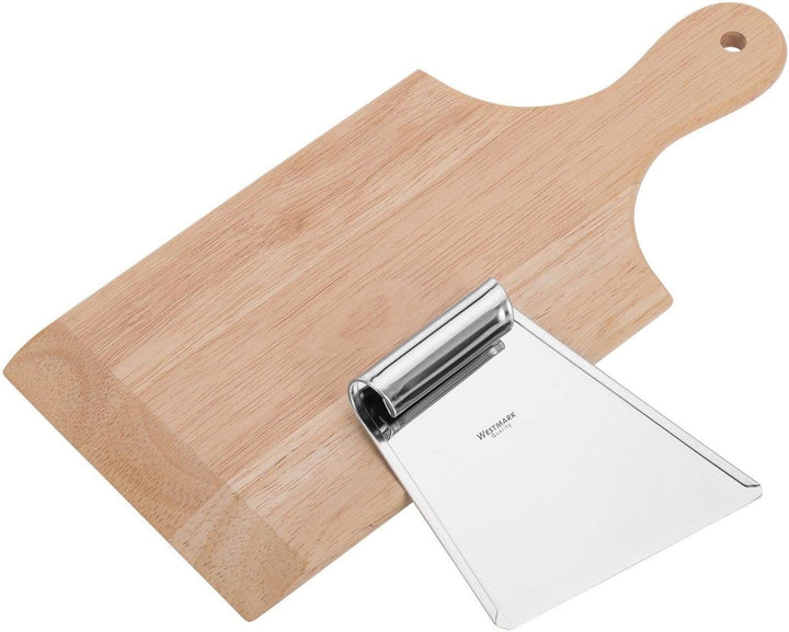 Westmark Spätzle-Set, Spätzle-Holzbrett und Edelstahlschaber für die traditionelle Zubereitung von S