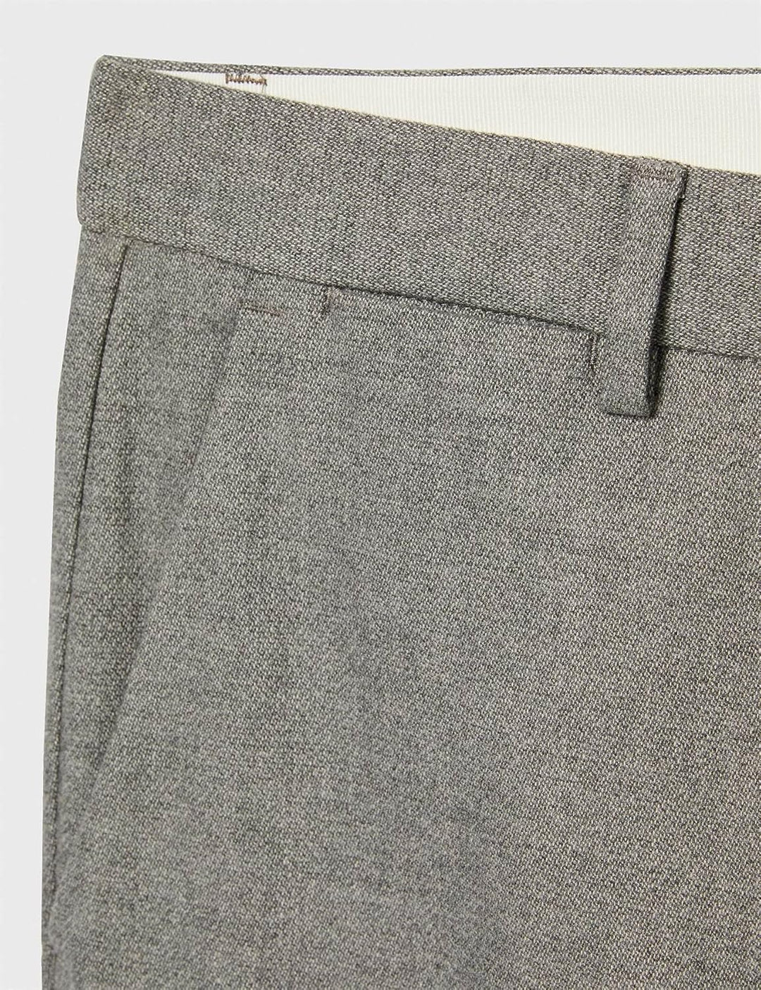 Tommy Hilfiger Herren Stoffhose Bleecker Fake Solid Wool Look mit Stretch 28W / 32L Iron Grey, 28W /